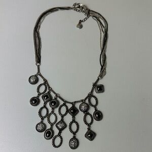 Alfani Silver-Tone Multi-Charm Statement Necklace